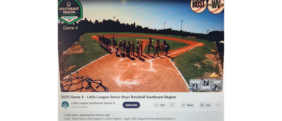 West Pasco LL victorious over West Virginia State Champs!!