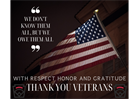 Thank You, Veterans!